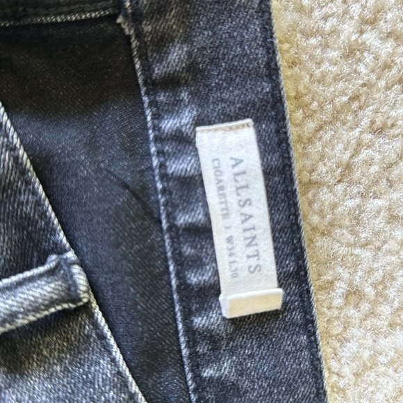 All saints Jean 34/30 waist cigarette style - Picture 2 of 6